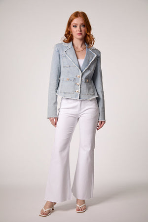 Logan Frayed Blazer