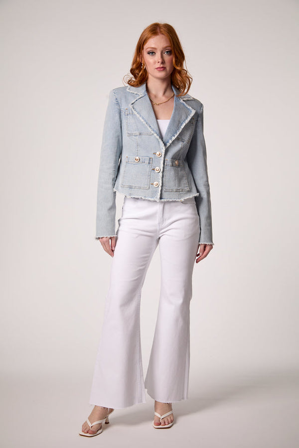 Logan Frayed Blazer