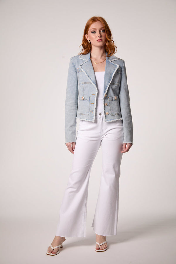 Logan Frayed Blazer