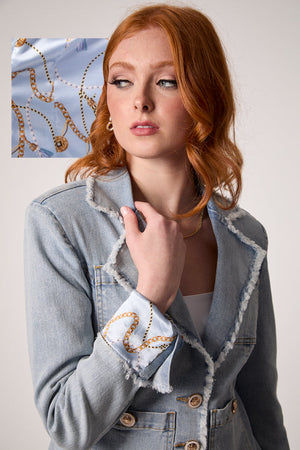 Logan Frayed Blazer
