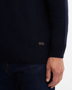 Barbour Nelson Quarter Zip - Navy