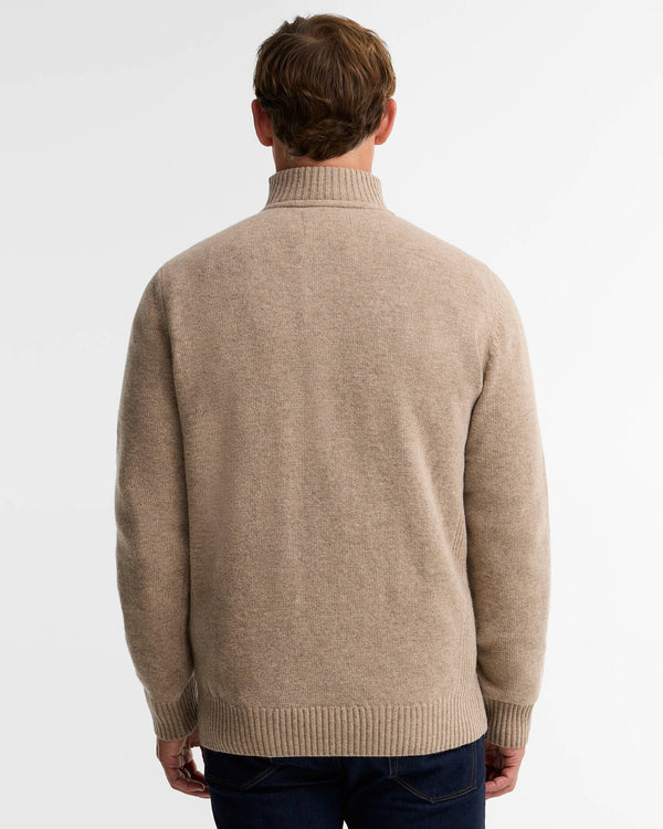 Barbour Nelson Quarter Zip - Oatmeal
