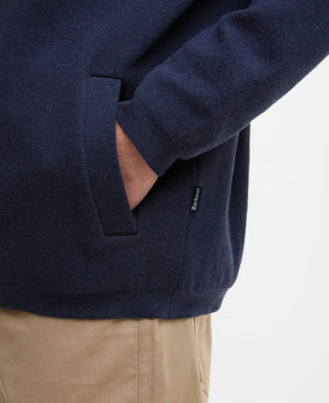 Barbour Crowcombe Knitted Zip Through - Navy