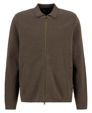 Barbour Crowcombe Knitted Zip Through - Olive