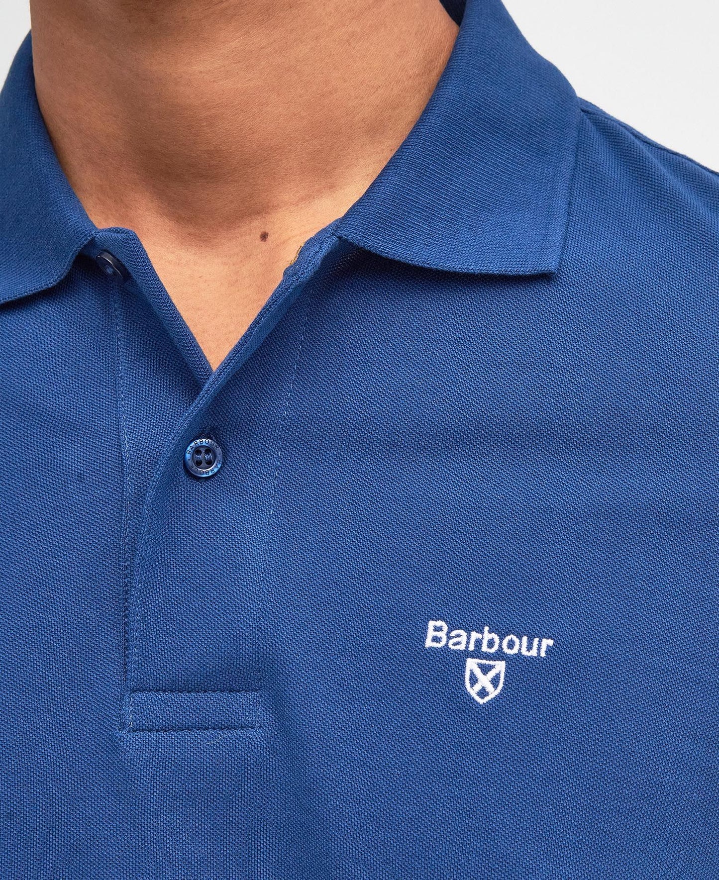 Barbour Lightweight Sports Polo Shirt - Deep Blue