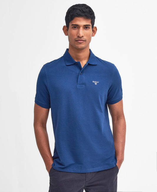 Barbour Lightweight Sports Polo Shirt - Deep Blue
