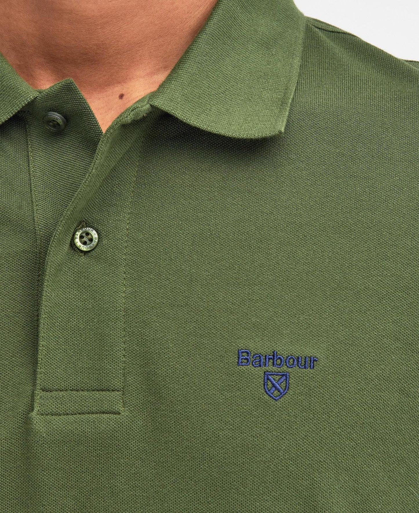 Barbour Lightweight Sports Polo Shirt - Rifle Green