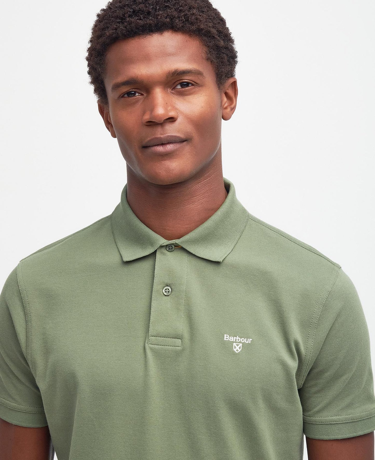 Barbour Lightweight Sports Polo Shirt - Burnt Olive