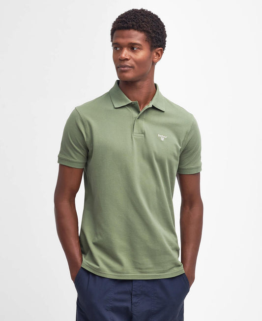 Barbour Lightweight Sports Polo Shirt - Burnt Olive