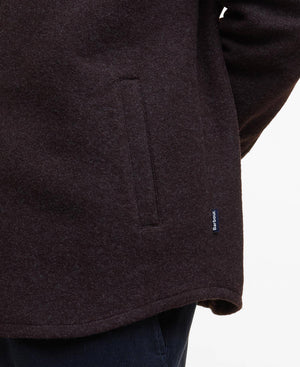 Barbour Marlow Tailored Wool Blend Overshirt - Dark Oak