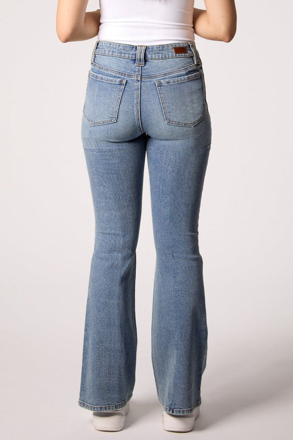 Maya Mid Rise Seamed Jeans