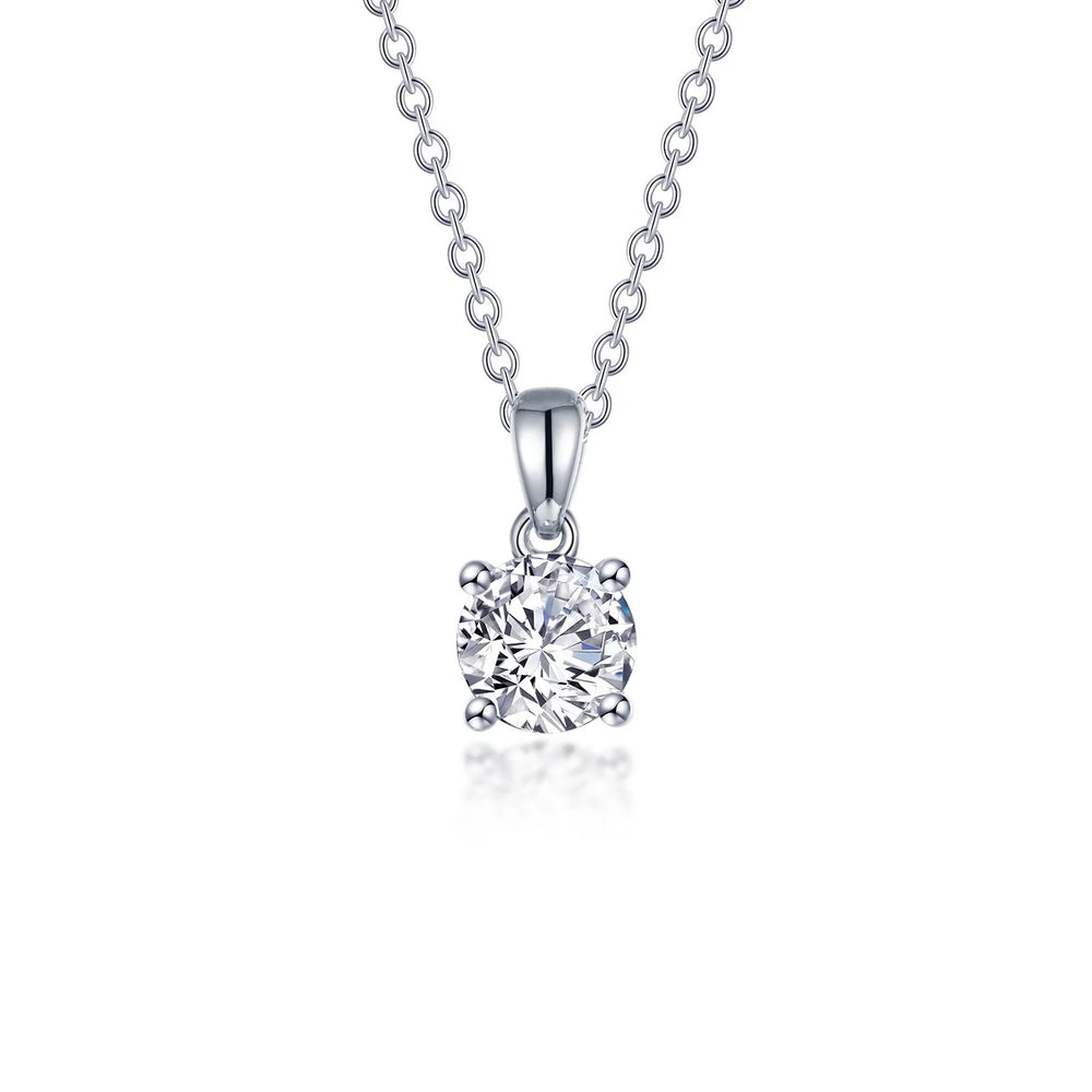 1.5 CTW 4 Prong Solitaire Necklace