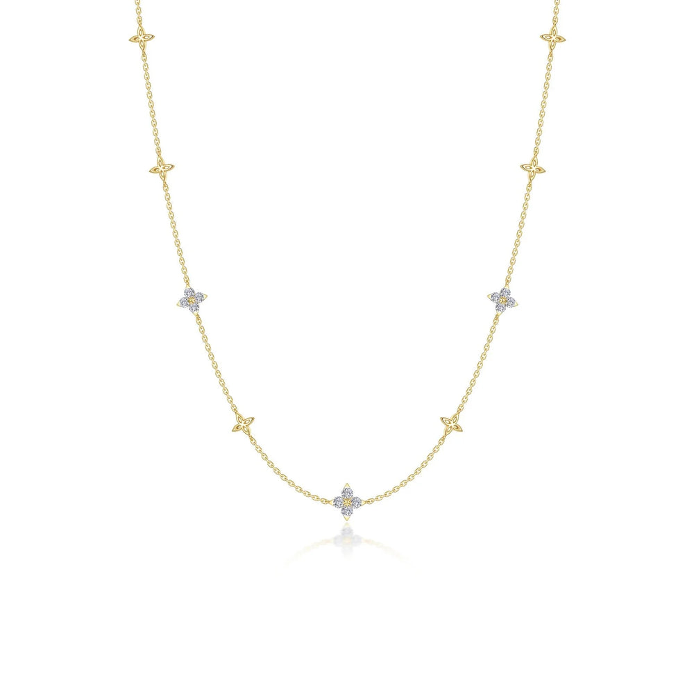 Trillium Station Necklace 20" - Gold