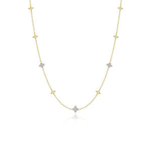 Trillium Station Necklace 20" - Gold