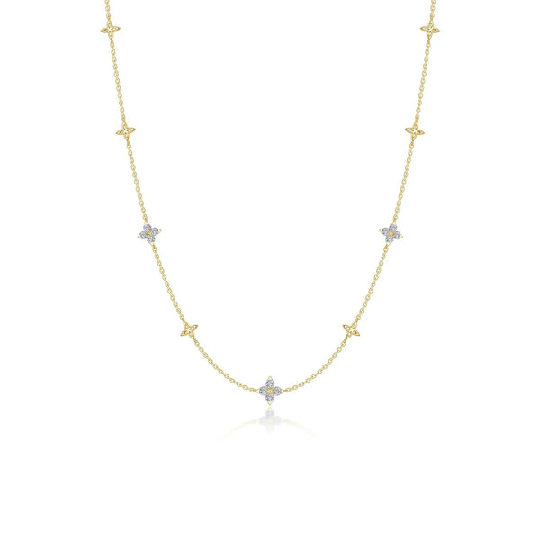 Trillium Station Necklace 20" - Gold