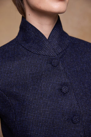 Nicole Tweed Jacket - Imperial Blue