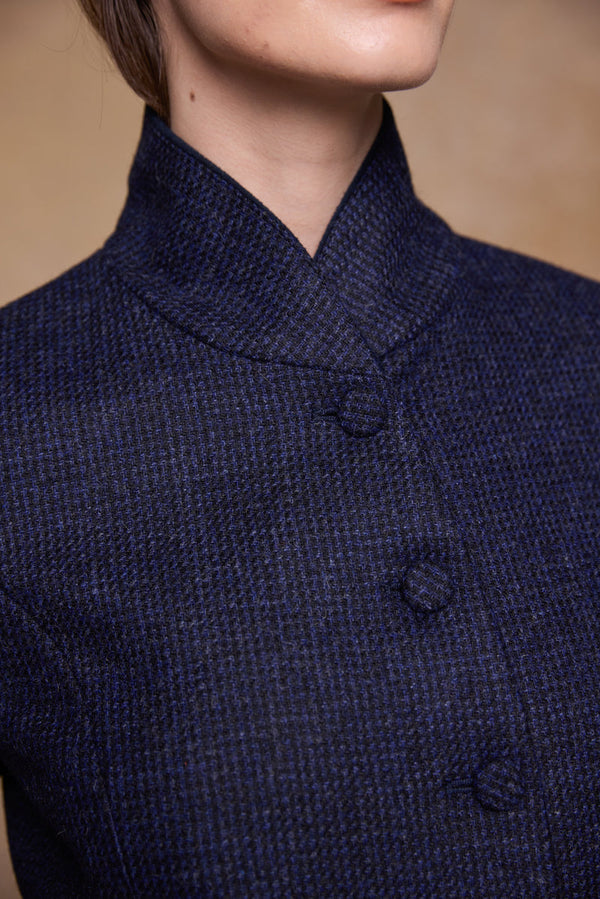 Nicole Tweed Jacket - Imperial Blue