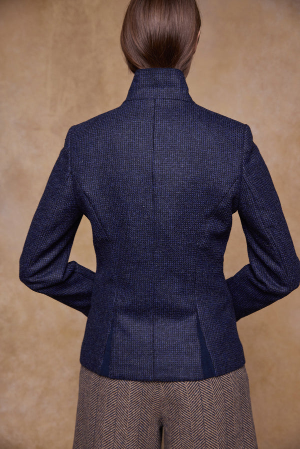 Nicole Tweed Jacket - Imperial Blue