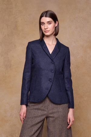 Nicole Tweed Jacket - Imperial Blue