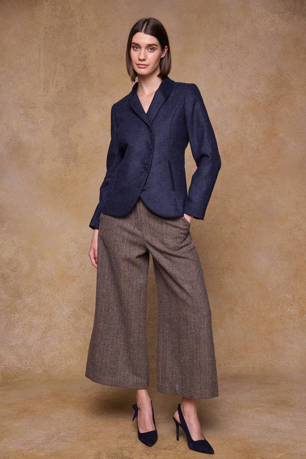 Nicole Tweed Jacket - Imperial Blue