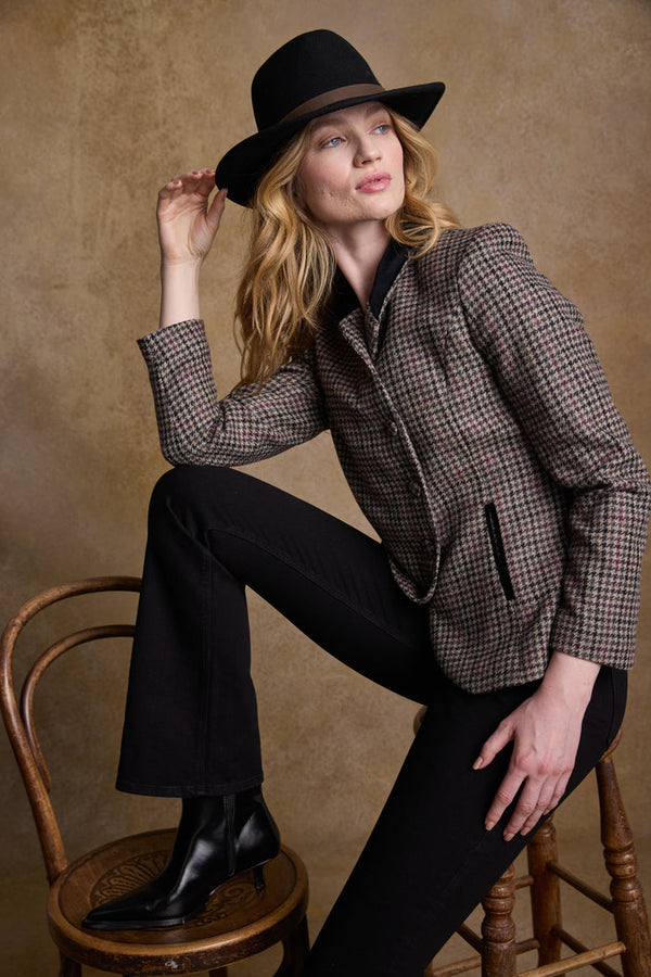 Unisex Boston Wool Felt Hat - Black