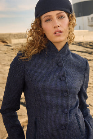 Nicole Tweed Jacket - Imperial Blue