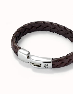 Ser Natural Leather & Silver Bracelet