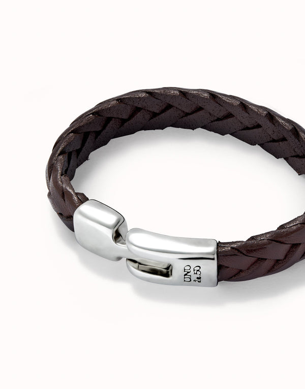 Ser Natural Leather & Silver Bracelet