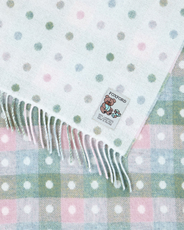 Foxford Pastel Multi-Spot Baby Blanket