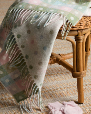 Foxford Pastel Multi-Spot Baby Blanket