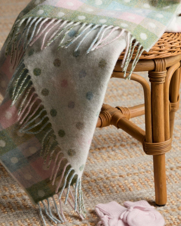 Foxford Pastel Multi-Spot Baby Blanket