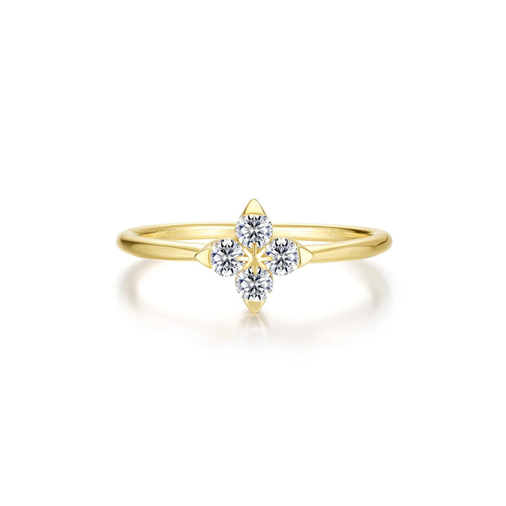Trillium Bloom Ring - Gold