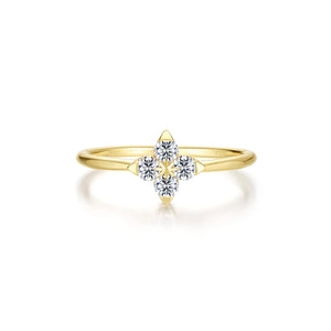 Trillium Bloom Ring - Gold