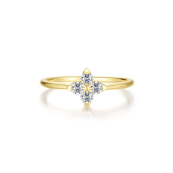 Trillium Bloom Ring - Gold