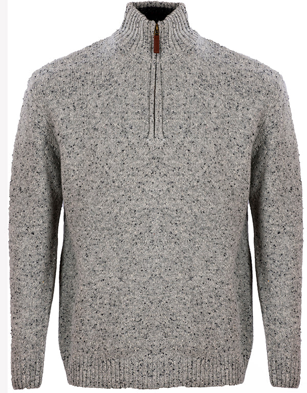 Belleek Troyer Mens Sweater - Flannel Grey