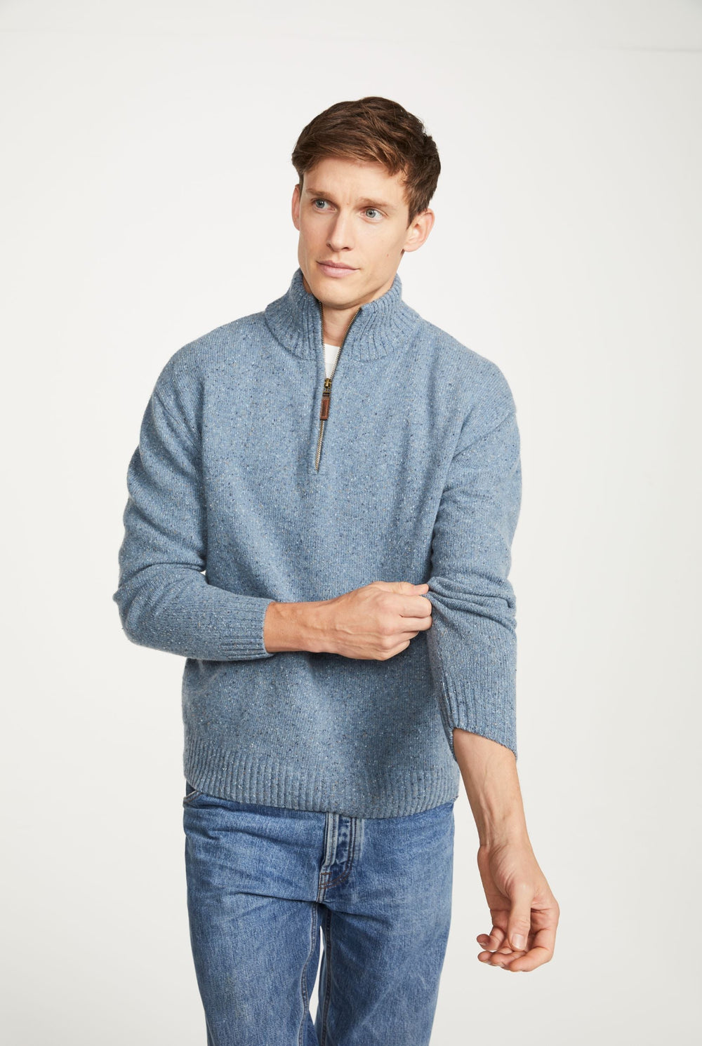 Belleek Troyer Mens Sweater - Boat Blue