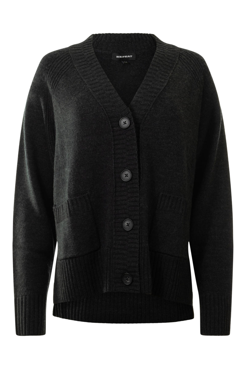 Repeat Cashmere 100 % Merino Wool Cardigan