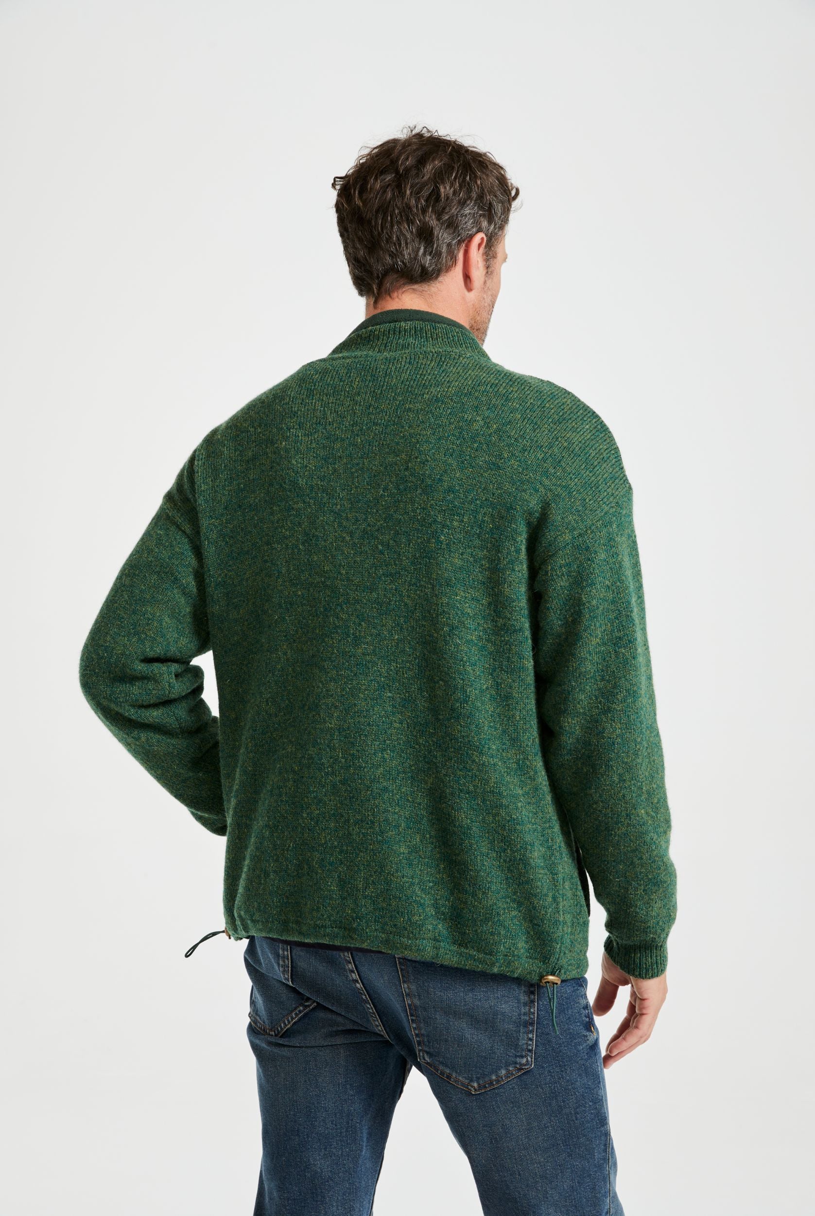 Farmleigh Lined Wool Mens Cardigan - Green – Ciara's Irish Shop