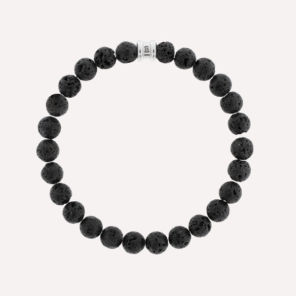 Basic Stones Bracelet - Lava Medium