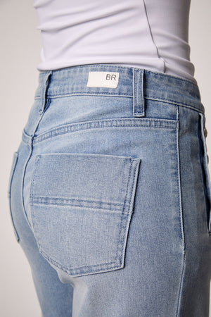 Sailor Mid Rise Wide Leg Jean