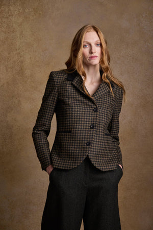 Sasha Tweed Jacket - Earth Check