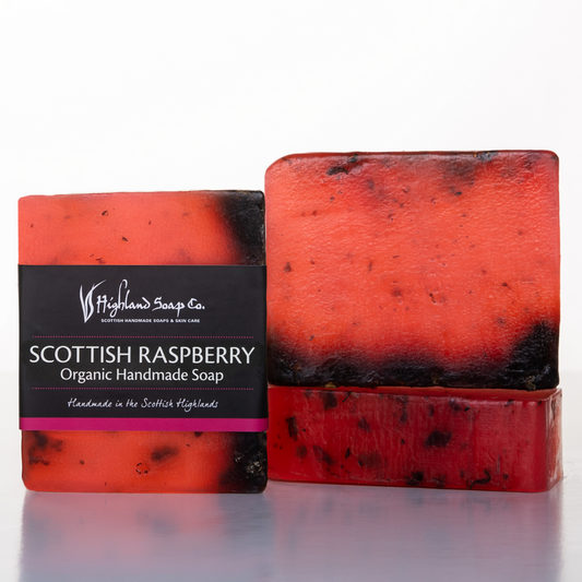 Wild Scottish Raspberry Organic Glycerine Soap 150g