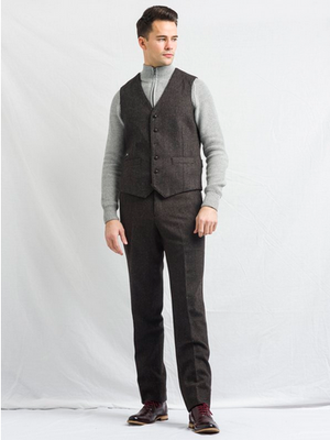 Oscar Wilde Irish Tweed 6 Button Waistcoat