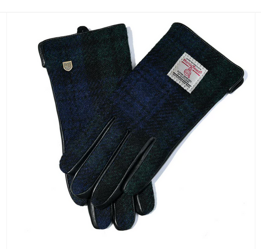 Ladies Harris Tweed Glove - Blackwatch