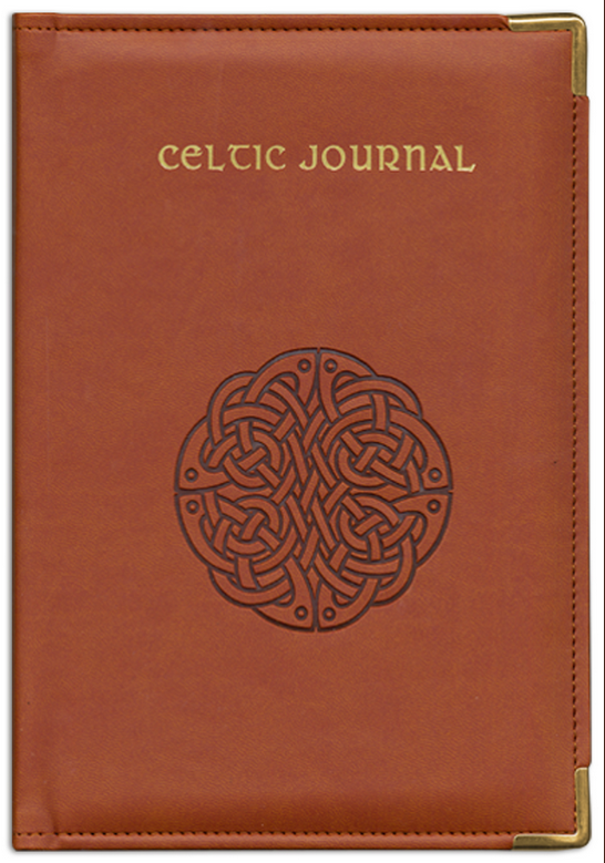 Celtic Knot Deluxe Lined Journal - Brown