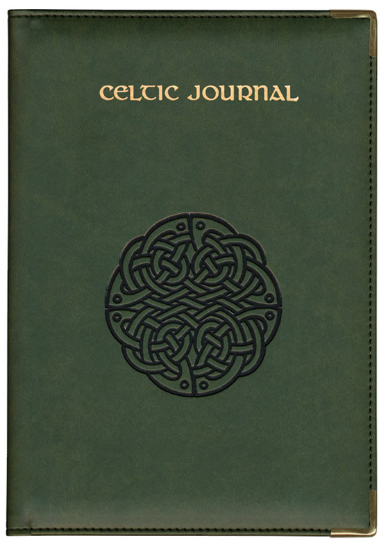 Celtic Knot Deluxe Lined Journal - Green