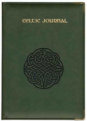Celtic Knot Deluxe Lined Journal - Green