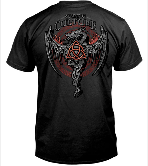 Celtic Culture Dragon Design Shirt