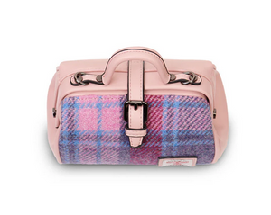 The Mini Duffle Bag - Pink & Blue Tartan