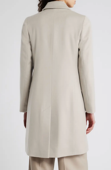 Fleurette Notch Collar Italian Wool Coat